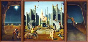 THE MORRISON TRIPTYCH - T.E. BREITENBECK POSTER - 24" X 36"