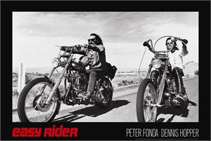 EASY RIDER - CLASSIC BLACK & WHITE POSTER - 36" X 24"