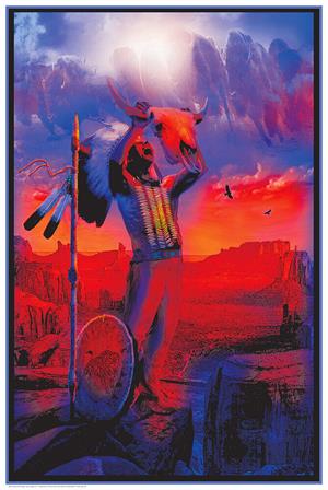 Buffalo Chief - Non-flocked Blacklight Poster Image
