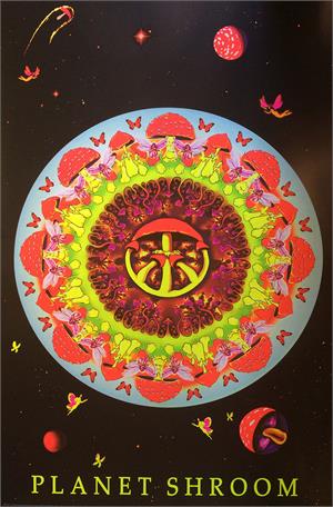Planet Shroom - Non Flocked Blacklight Poster Image