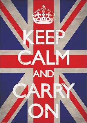 Keep Calm & Carry On - Union Jack - Giant Poster Image