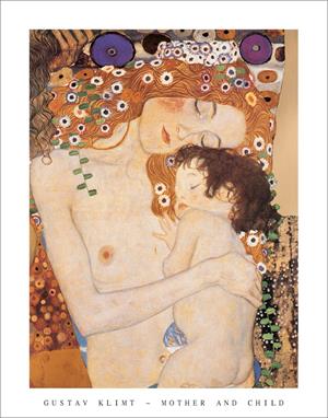 Mother and Child by Gustav Klimt Poster Image