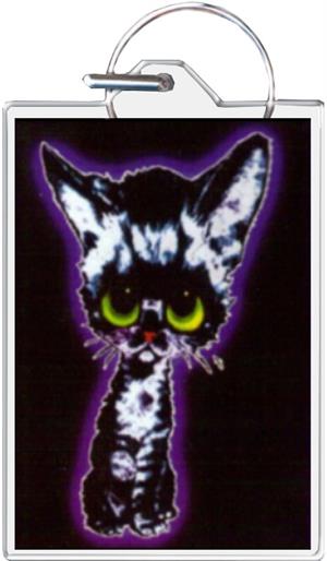 Sad Cat Keychain Clear Background Image