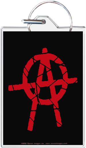 Anarchy Keychain Clear Background Image