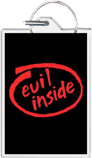 Evil Inside Keychain Clear Background Image