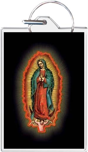 Madonna Of Guadalupe Keychain Clear Background Image