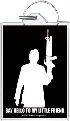 Scarface - Say Hello To My Little Friend Keychain Image