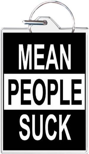 Mean People Keychain Clear Background Image