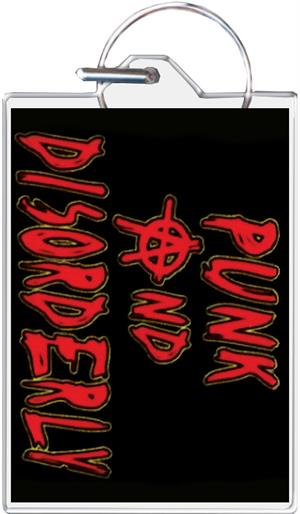 Punk And Disorderly Keychain Clear Background Image