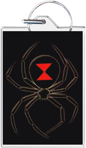 Black Widow Keychain Clear Background Image