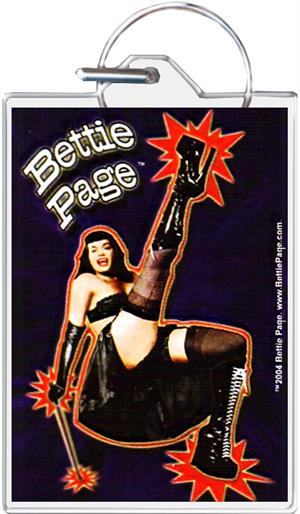 Bettie Page - Dance Keychain Clear Background Image