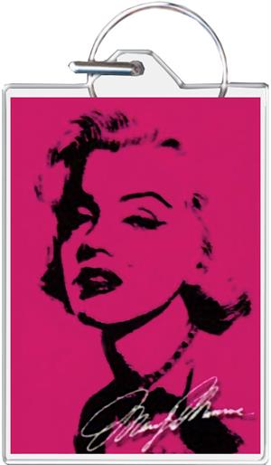Marilyn Monroe Pink Keychain Clear Background Image