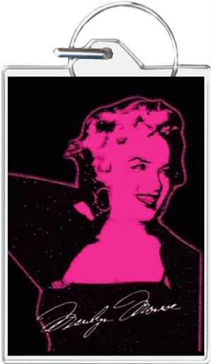 Marilyn Monroe - Pink Keychain Clear Background Image
