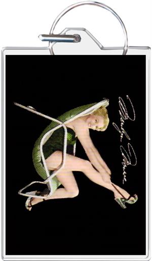 Marilyn Monroe - Chair Keychain Clear Background Image