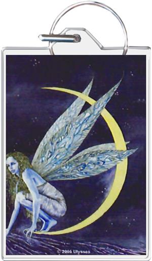 Kneeling Fairy Keychain Clear Background Image