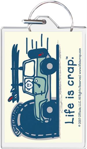 Life Is Crap - Overpass Surf Keychain Clear Background Image