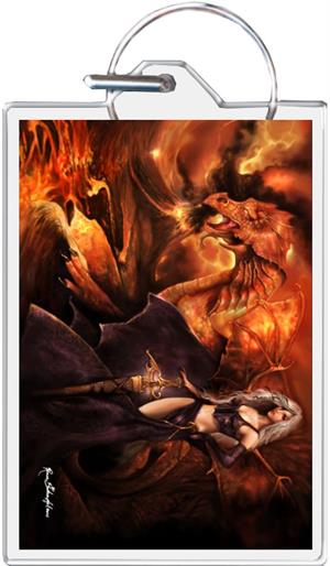 Dragon's Keeper By: Renee Biertempfel - Keyring Black Background Image
