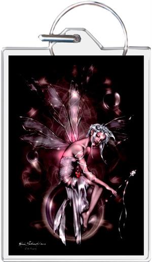 Orb Fairy By: Renee Biertempfel - Keyring Clear Background Image