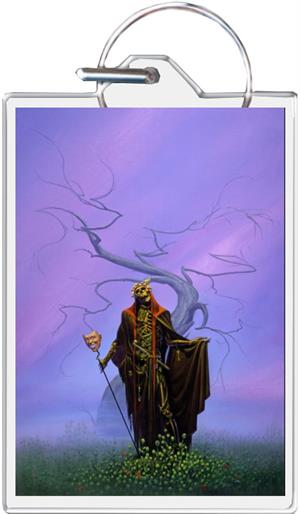 Destroying Angel - Michael Whelan - Keyring Clear Background Image