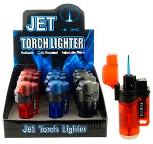 METAL & PLASTIC BARREL TORCH - 18 Per Box - Single Flame -