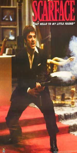 Scarface Slim Print Poster - 12" x 36"