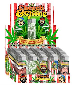 CHEECH & CHONG RAVING LIGHTERS #B - 50 PER DISPLAY