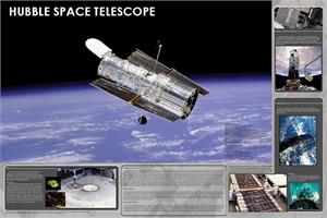 Hubble Space Telescope Educational Poster Image