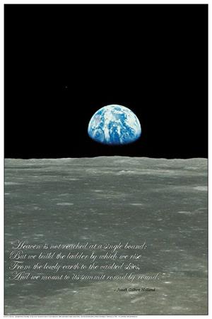 Earthrise Educational Poster Image