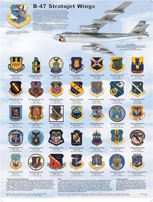 B-47 Stratojet Wings Educational Poster Image