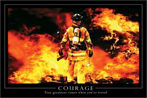 Courage Poster - 24" x 36"