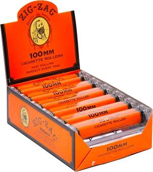 Zig Zag Cigarette Roller Orange 100MM - 12pc Display Zig Zag Cigarette Roller Orange 100MM - 12pc Display Image