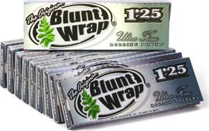 Blunt Wrap Silver Ultra Fine Rolling Papers - 1 1/4" - 24pk/24cs