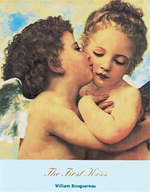 The First Kiss by Bouguereau 1890 Mini Poster Image