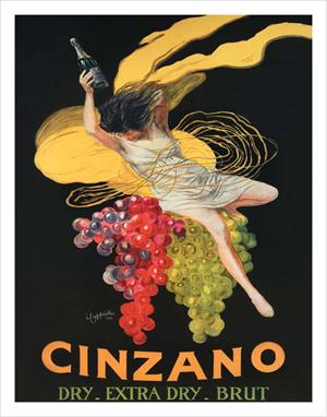 Cinzano Vermouth by: Leonetto Cappiello 1920 Advertising Mini Poster - 11" X 14" IMAGE