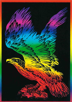 Postcard - Rainbow Eagle Image
