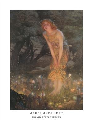 Midsummer Eve by Edward Robert Hughes Mini Poster Image
