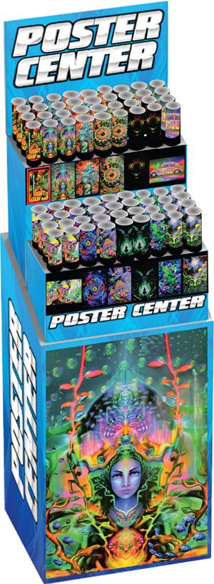 Non-Flocked Blacklight Posters Pre-Pack Display Image