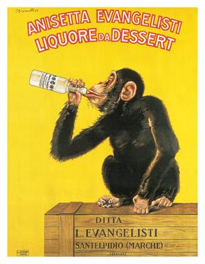 Liquore Da Dessert by Carlo Biscaretti Vintage Advertising Mini Poster Image
