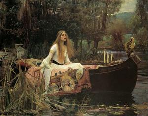 The Lady of Shalott by John William Waterhouse Mini Poster - 14" X 11" IMAGE