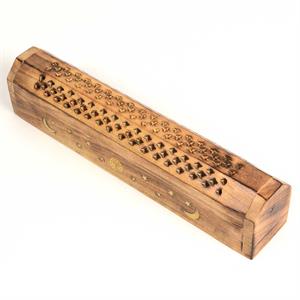 Octagon Incense Box - Sun, Moon & Stars Inlay Image