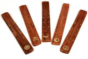 Assorted Inlay Incense Ashcatchers - Set of 12 Image