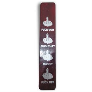 Soapstone Incense Ashcatcher - Red Middle Finger image