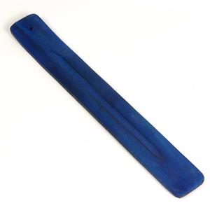 Incense Ash Catcher - 10" - Blue - Wood Image