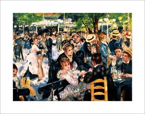 Le Moulin de la Gallette by Renoir Poster Le Moulin de la Gallette by Renoir Poster Image