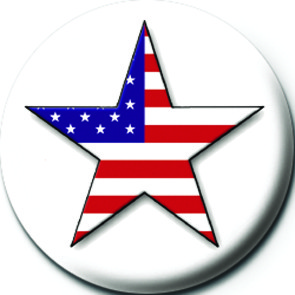 STAR FLAG BUTTON