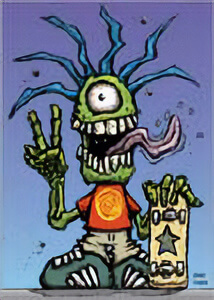 Postcard - Skateboarder Image