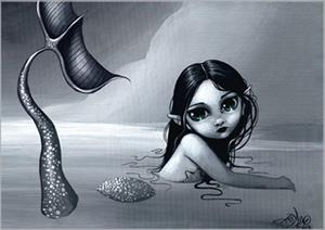Postcard - Silvery Mermaid Image