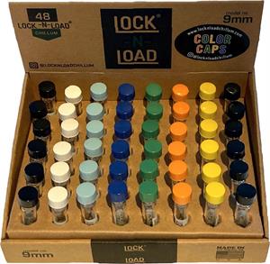 Lock-N-Load Chillum Display - 9mm - Colored Caps - 48ct image