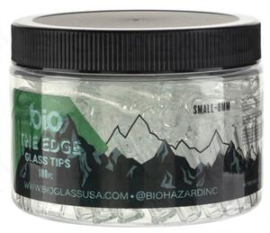 BIO Glass The Edge 2 Pokes Small Size Glass Tips 8mm - 100 Count Image