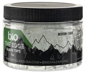 BIO Glass The Edge 2 Pokes Medium Size Glass Tips 10mm - 75 Count Image
